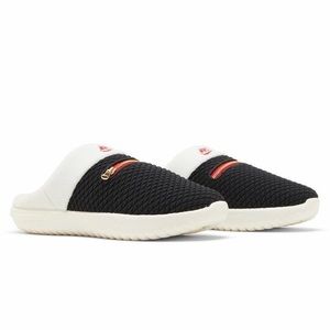 Mens Nike Burrow Slippers Slides Black/White/Red DZ4854 100 Size 10